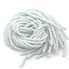 415pcs Rondelle Crystal Glass Beads 2mm 4mm 6mm 8mm Mixed Sizes, Faceted Briolette Spacer Czech Seed Loose Beads for DIY Jewelry Making (White) - color: White