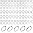 2000 Pieces No Tarnish Stainless Steel Jump Rings for Jewelry Making, 4mm, 20 Gauge Thickness, Silver (4mm) - color: 4mm