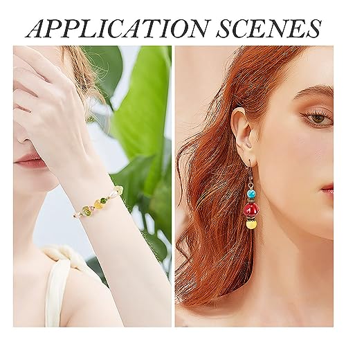 FASHEWELRY 128Pcs Glass Flower Beads Caps Crystal Flower Spacer Beads Colorful Transparent Bell Floral Loose Beads Bulk for Jewelry Making Necklace Bracelet - color: Bell Flower Beads Caps