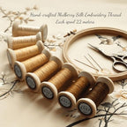 Natural 100% Mulberry Handmade Embroidery Silk Thread Silk Floss (27) - color: 27