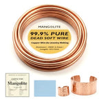 10 Gauge/2.5mm Copper Wire for Jewelry Making – 10.5 Feet Single Spool with Polishing Cloth & COA – 99.9% Pure Dead Soft Bare & Skin Safe Uncoated Craft Wire for Heavy-Duty Structures & DIY - size: 10 Gauge, style: 5 Ounces