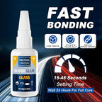 Glass Glue, 100g Ultra Strong Clear, Waterproof & Fast Super Glue, Curing Adhesive for Glass Repair, Mirror, Crystal, Jewelry, Crafts,Plastic Models - size: 100g, style: Glass Glue