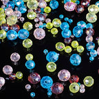 Song Xi 1250PCS 5 Different Lake Blue Crystal Beads for Jewelry Making, Rondelle Glass Beads for Bracelets Necklace, Earring and Making Supplies, Arts and Crafts, AB Color (3/4/6/8/10mm) - color: AB Lake Blue