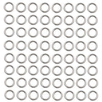 500 pcs Stainless Steel Split Rings Jump Rings Connector Rings for Jewelry Making Necklaces Bracelet Earrings Keychain DIY Craft (12608-7mm) - size: 7mm