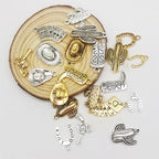 Julie Wang 100 Grams Alloy Western Cowboy Cowgirl Charms Antique Silver Gold Color Boot Hat Pendants for Necklace Earrings Bracelet Jewelry Making Women Gifts Craft DIY Findings - color: Mixed