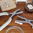 The Beadsmith Wire Looping Pliers - 3-in-1 Tool, Creates Three Loop Sizes (13 mm, 16 mm, 20 mm), Polished Steel Head with Comfort Grip Handle - style: Wire Looping