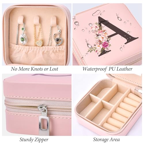 Mothers Day Mom Gifts for Wife Daughter - Stocking Stuffers for Teens Women - Teen Girl Gifts Trendy Stuff Travel Jewelry Box Case Organizer Personalized Christmas Birthday Gift Easter Basket Stuffers - style: A