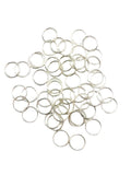 50pcs 925 Sterling Silver Open Jump Rings, 22 Gauge 7.2mm OD/6.0mm ID Made in USA by CRAFT WIRE - size: 7.2mm OD/6.0mm ID