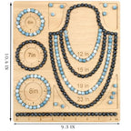 Petoysoso Bead Boards for Jewelry Making, Bamboo Beading Board for Necklace & Bracelet,Jewelry Making Supplies,Bead Tray Supplies DIY - size: Necklace & Bracelet-M2