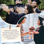Huquary 24 Pcs Graduation Diamond Art Painting Keychain Kits 5D DIY Graduation Diamond Art Ornaments Class of 2026 Congrats Grad Crafts for Grad Party Favors Decorations Backpack Charms Accessories - style: Graduation