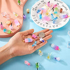 Craftdady Resin Plastic Miniature Food Snack Pendants Charms Ice Drink Juice Pendants Cute Bottle Fruit Keychain Charms Hang Ornament for DIY Craft Earring Bracelet Necklace Jewelry Making - color: Mixed Color Bubble Tea (24 Styles)