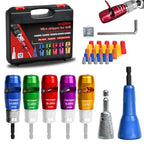 ANGELSWORD Wire Stripper & Wire Twister Tool for Drill, Wire Stripping Tool & Wire Twisting Connector Set 6/8/10/12/14 AWG, 5 PCS Professional Electrician Tools Set - size: 5 PC | 6-14 AWG