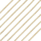 Craftdady 16.4 ft Golden Aluminium Curb Chain 7x4mm Twisted Metal Chain Oval Cross Unwelded Small Chain for Crafts DIY Necklace Bracelet Jewelry Making Supplies - color: Golden,7x4mm