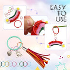 TOAOB 200pcs Multicolour Jump Rings 12mm Open Jump Rings Connectors for Keychains Earrings Necklace Jewelry Making - size: 12mm