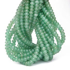 2 Strands (150PCs) Natural Green Aventurine Rondelle Beads, 5 * 8mm Gemstone Loose Spacer Abacus Disk Beads for DIY Bracelet Necklace Earrings Jewelry Making, Craft Supplies Beading Kit - color: Green Aventurine, size: 5*8MM