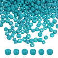 HARFINGTON 2000Pcs Small Glass Beads 6/0 4mm Loose Tiny Round Small Beads for Bracelet Earring Rings Jewelry Making, Blue Green - color: Blue Green