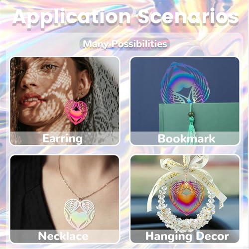 Dazzling Colorful Filigree Charms Hollow Out Multicolor Geometric Filigree Pendants for DIY Jewelry Making Earrings Necklaces Components - color: Heart-1