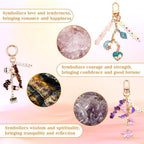 TOHONGADON 674 Pcs Lip Gloss Charms, Keychain Making Kit, Bag Charm Kit with 3 Kinds of Crystal Stones, 322 Charms, 12 Keychain Clips, Key Ring Jewelry Plier, Extender Chain for DIY Crafting - color: 674 Pcs Keychain
