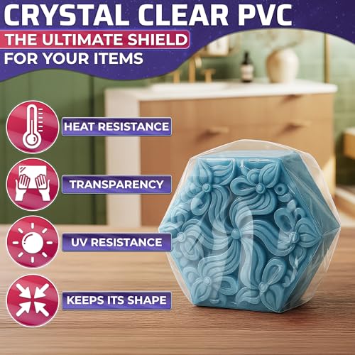 200 Pcs Heat Shrink Wrap Bags – 4x6 In Mother’s Day Cellophane Bags Compatible with Hair Dryer at Medium Temperature – Suitable for Packaging Small Items, Protects from Dust, Moisture, and Scratches - size: 1 count (Pack of 200)