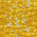 400pcs 8mm Acrylic Crystal Beads, Faceted Rondelle Acrylic Spacer Beads for Wind Chimes Bracelet Necklace Earring Keychain Jewelry Making DIY Crafts(Gold Yellow) - color: Gold Yellow, size: 8mm