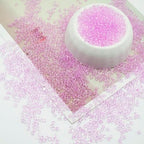 Purple Glass Seed Beads 5000 Pcs, 3mm Small Craft Pony Beads Bulk for Bracelets, DIY Necklace Ring Waist Chain - color: Purple