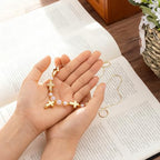60 Pcs Cross Charms for Jewelry Making, Religious Cross Beads for Bracelets, Crosses for Jewelry Making, Bracelets, Necklaces, DIY Crafts (Gold, Silver) - color: 60pcs, 16x12mm, Gold,Silver