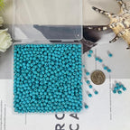 Turquoise Beads Bulk 6mm - 790pcs Natural Semi-Precious Gemstone Round Space Loose Beads for Jewelry Making, Bracelets, Necklaces, Earring, DIY Handmade Crafts, Healing Stone Gifts - color: Round 6mm