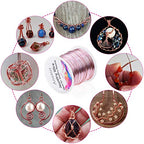 Anezus 18 Gauge Jewelry Wire for Jewelry Making, Anezus Craft Wire Tarnish Resistant Copper Beading Wire for Jewelry Making Supplies and Crafting (18 Gauge, Rose Gold) - color: Rose Gold Pink