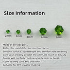 1310pcs Bicone Crystal Glass Beads 2mm 3mm 4mm 6mm 8mm Faceted Crystal Spacer Beads for Bracelets Necklace Pendants Earrings DIY Jewelry Craft Making(Grass Green) - color: Grass Green