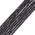 GEM-Inside Natural 4mm Black Obsidian Gemstone Loose Beads Round Energy Power Beads for Jewelry Making 15" - color: Black Obsidian, size: 4mm