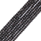 GEM-Inside Natural 4mm Black Obsidian Gemstone Loose Beads Round Energy Power Beads for Jewelry Making 15" - color: Black Obsidian, size: 4mm