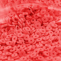 2000pcs Red Clay Beads for Bracelets Making, Flat Round Polymer Clay Beads 6mm Spacer Heishi Beads for Jewelry Making Earring Bracelets Necklace - color: Red 1