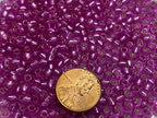 Czech Glass Seed Beads Size:6/0 40 gr / 1.4 oz (Pink Silver Lined) - color: Pink Silver Lined