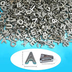 700+ Pieces 9x12mm Big Large Alphabet Letter Beads A-Z Mixed Plastic Shape Loose Beads for Jewelry Making Bracelets Necklaces Key Chains (Silvery) - color: Silver, size: 700 Pieces