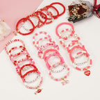 Twinfree Bohemia Beaded Bracelet for Women, Polymer Clay Stretch Bracelets - color: color 48