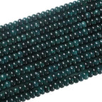 76pcs 5x8mm Natural Stone Dark Blue Jade Rondelle Spacer Loose Beads Abacus Disk Stone Round Loose Gemstone Beads for Jewelry Making DIY Bracelet Necklace - color: Dark blue jade Stone, size: 5x8mm Abacus Disk