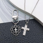 WOCRAFT 60pcs Antique Silver Cross Bracelet Charms for Jewelry Making Sets DIY Necklace Bracelet Keychain Crafting Charms Kit Craft Supplies (SN905) - color: Antique Silver, size: Cross Charms