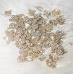 16-Pcs Crystal Jewelry Making Charms Silver Pendant Charm For Women Making Jewelry Crafts Rhinestone Charms - color: Mouse