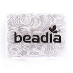BEADIA Open Jump Rings Sliver 0.9x10mm 200pcs for DIY Jewelry Making Supplies - color: Silver, size: 0.9*10mm