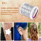 anezus 20 Gauge Jewelry Wire, 28 Yards Craft Wire Tarnish Resistant Copper Beading Wire for Jewelry Making Supplies and Crafting(Silver) - color: Silver