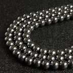 150pcs 8mm Black Hematite Beads Natural Gemstone Beads Round Loose Beads for Jewelry Making - color: Black Hematite, size: 8mm
