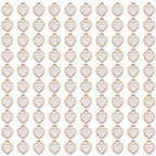 200 pcs Tiny Heart Enamel Charm Gold Plated Alloy Love Pendant Bracelet Earring Keychain Jewelry Crafts 6x8mm - color: White