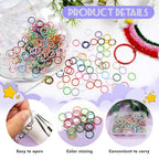 TOAOB 200pcs Multicolour Jump Rings 10mm Open Jump Rings Connectors for Keychains Earrings Necklace Jewelry Making - size: 10mm