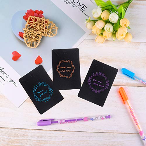 MIAHART 150 Set Earring Display Card with 150 Pcs Self-Seal Bags, Earring Holder Card for Selling DIY Ear Studs, Earrings and Jewelry Display (Black) - color: black