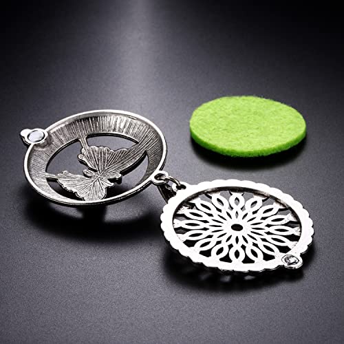 Mixed Pearl Cage Locket Pendants Set, Essential Oil Diffuser DIY Necklace Bracelet Jewelry Making Craft, Bulk Beads Aromatherapy Diffuser Charms Gifts for Women Girls - color: Random 8pcs Aroma Diffuser