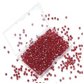 1000pcs Crystal Glass Beads 4mm Bulk Faceted Bicone Spacer Beads for DIY Jewelry Making - color: Crimson AB, size: 4mm