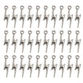 AUEAR, Flash Shape Charms Lightning Bolt Pendants Alloy Charm for Jewelry Making Supply Bracelet Necklace Earrings DIY Crafting Antiqued - color: Silver