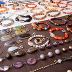 PATIKIL 4 Pcs Natural Stone, 36 x 10 mm Natural Curved Clear Quartz Stone Crystal Handmade Jade Flat Beads for DIY Crafting, Gray Flash - color: Gray Flash