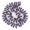 200pcs Czech 12mm Faceted Teardrop Briolette Crystal Glass Loose Beads Pendant Drop Spacer Bulk Amethyst Purple for DIY Jewelry Making CCT2-27 - color: Amethyst, size: 12x6mm - 200pcs