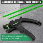 Knoweasy Wire Stripper : 2-in-1 Heavy Duty Wire Stripper Plier and Cutter for 24-12 AWG (0.2mm²-4mm²), Essential Stripping and Cutting Tool for Professionals and DIY Enthusiasts - style: D5